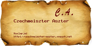 Czechmeiszter Aszter névjegykártya